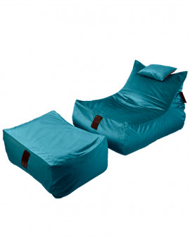 Sedací vak SET Lounge XXL Luxury Blue | Wegett