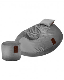 Sedací vak SET Cocoon XXL Luxury Grey | Wegett