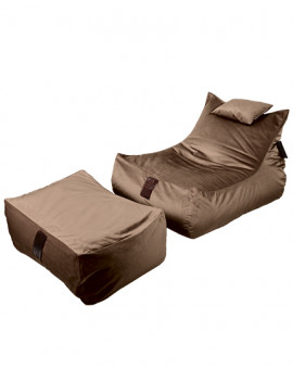 Sedací vak SET Lounge XXL Luxury Brown | Wegett