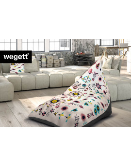 Sedací vak Triangle Garden White | Wegett