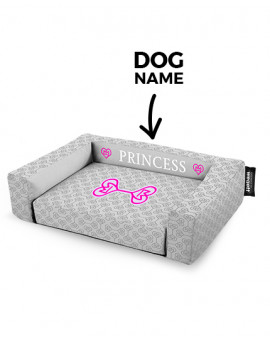 Psí pelíšek potisk Princess Grey