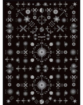 Sedací vak Triangle Garden Black | Wegett
